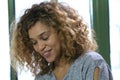 Izzy Bizu films a session in Brooklyn Royalty Free Stock Photo