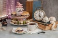 English Five O`Clock Tea Royalty Free Stock Photo