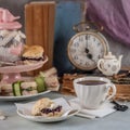 English Five O`Clock Tea Royalty Free Stock Photo
