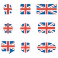 English flag icons