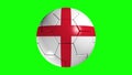 English flagged football.