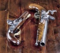 English Flintlock Pistols.