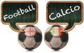 English Football and Italian Calcio Royalty Free Stock Photo