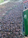 Crowded Football Stadium with Enthusiastic Fans