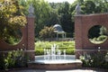 English garden view in Missouri Botanical garden Royalty Free Stock Photo