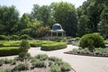 English garden in Missouri Botanical garden ST Louis Royalty Free Stock Photo