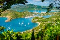 English harbour and Nelsons Dockyard in Antigua
