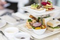 English high tea set Royalty Free Stock Photo