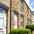 English House. Typical English architecture. House terraced Royalty Free Stock Photo