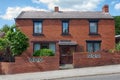 English houses. Typical English architecture. Brick house.