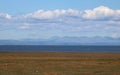 English Lake District hills across Morecambe Bay Royalty Free Stock Photo