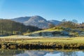 The English Lake District mountain known as Wetherlam, seen from Elterwater