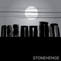 English Landmark StoneHenge Silhouette