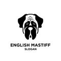 English Mastiff black gold Royalty Free Stock Photo