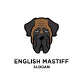 English Mastiff black gold Royalty Free Stock Photo