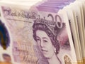 English money - Pounds - a business background