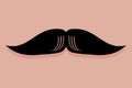 English Moustache Icon Vector Royalty Free Stock Photo