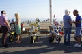 People at Brighton Beach old bike show