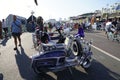 People at Brighton Beach old bike show