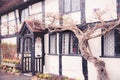 English old picturesque house. Royalty Free Stock Photo