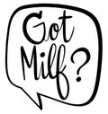 English phrase for got milk Royalty Free Stock Photo