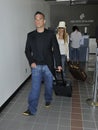 English popstar Robbie Williams at LAX Royalty Free Stock Photo