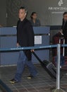 English popstar Robbie Williams at LAX