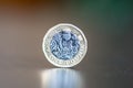 English pound coin