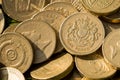 English Pound Coins Royalty Free Stock Photo
