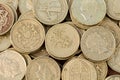 English Pound Coins Royalty Free Stock Photo