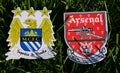 English Premier League Club Emblems Royalty Free Stock Photo