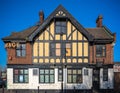 An English pub in mock Tudor style around Canada Water, London Royalty Free Stock Photo