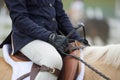 English Rider on a Palamino Royalty Free Stock Photo