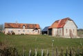 English Rural Farmhouse and Barn Royalty Free Stock Photo