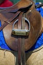 English Saddle and Stirrup Royalty Free Stock Photo