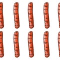 English sausage pattern for background