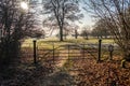 English scenic landscape in the morning