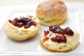 English scones with jam