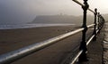 English seaside resort on a misty morning Royalty Free Stock Photo