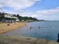 Thames Estuary beach landscape. Water background.