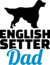 English Setter dad silhouette