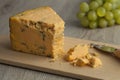 English Shropshire Blue cheese Royalty Free Stock Photo