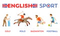 English Sport Golf and Polo Badminton and Football