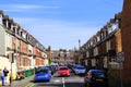 English street terraced houses Folkestone Kent Royalty Free Stock Photo