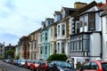 English street terraced houses Royalty Free Stock Photo