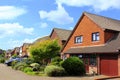 English suburban residential houses Royalty Free Stock Photo