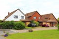 English suburban residential houses Royalty Free Stock Photo