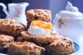 English tea biscuits, English scones Royalty Free Stock Photo
