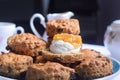 English tea biscuits, English scones Royalty Free Stock Photo