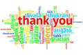 English Thank you, Open Word Cloud, Thanks, on white